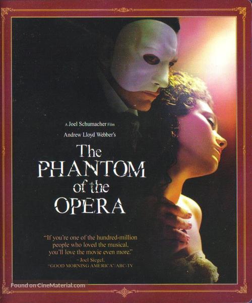 The Phantom Of The Opera - Blu-Ray movie cover