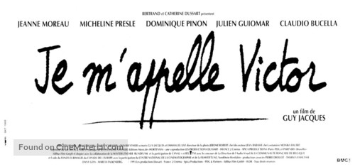 Je m&#039;appelle Victor - French Logo