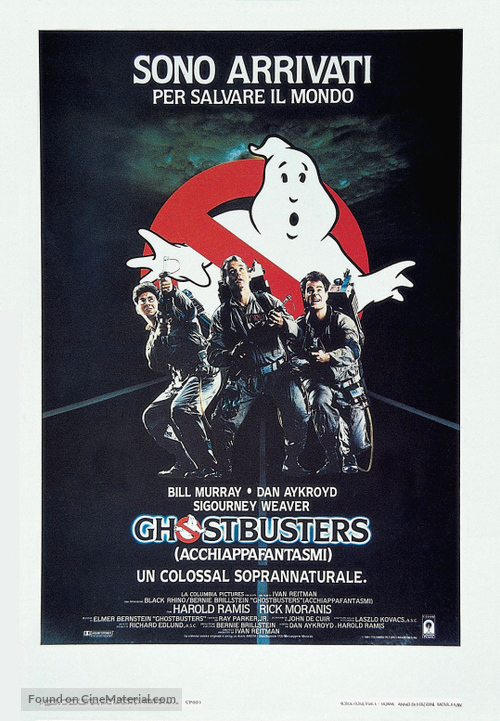 Ghostbusters - Italian Theatrical movie poster