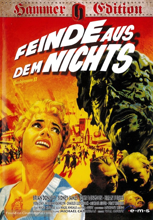 Quatermass 2 - German DVD movie cover