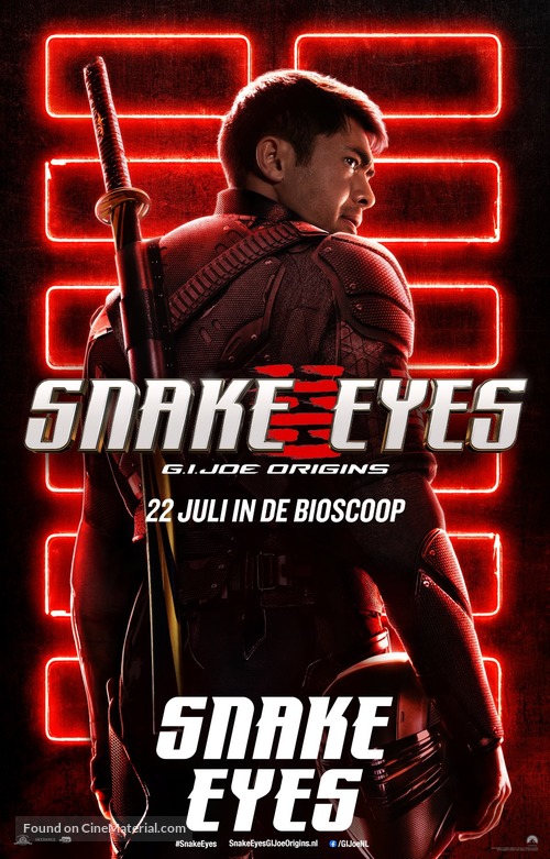 Snake Eyes: G.I. Joe Origins - Dutch Movie Poster