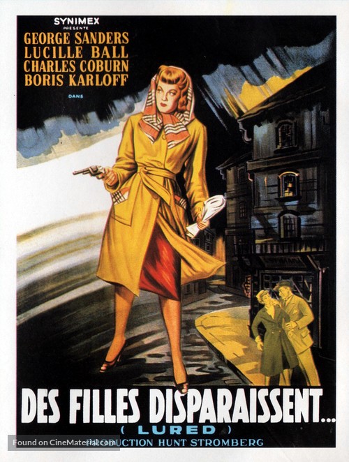 Lured - French Movie Poster