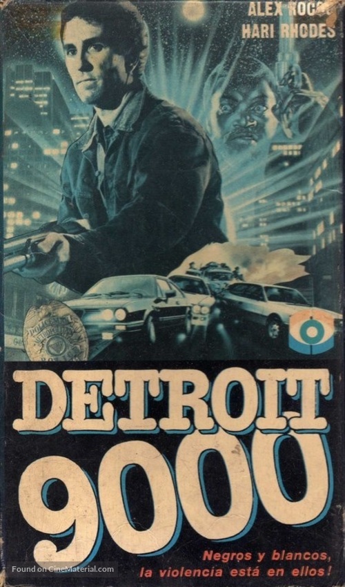 Detroit 9000 - Argentinian VHS movie cover