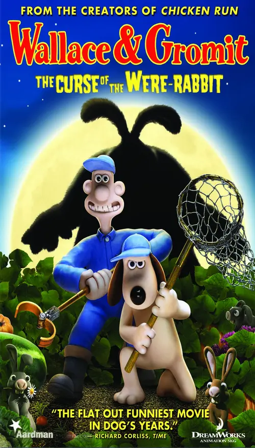 Wallace Gromit In The Curse Of The Were Rabbit 2005 Dvd Movie Cover