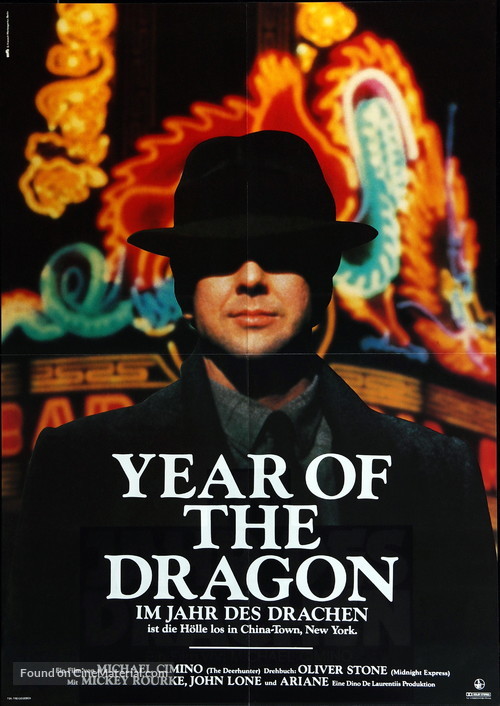 Year of the Dragon - German Movie Poster