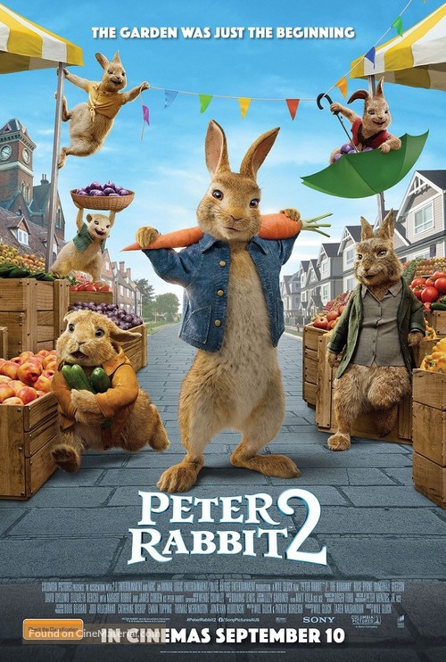 Peter Rabbit 2: The Runaway - Australian Movie Poster
