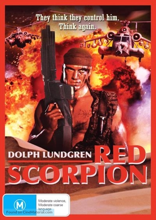 Red Scorpion - Australian DVD movie cover