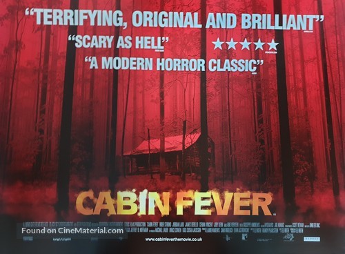 Cabin Fever - British Movie Poster