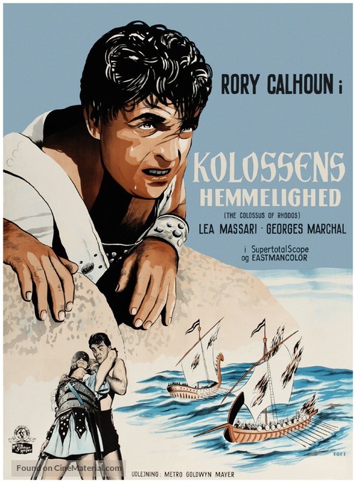 Colosso di Rodi, Il - Danish Movie Poster