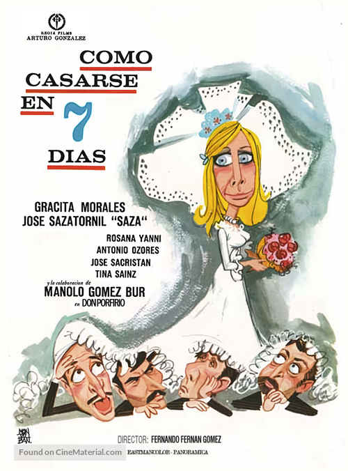 C&oacute;mo casarse en 7 d&iacute;as - Spanish Movie Poster