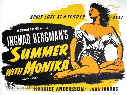 Sommaren med Monika - British Movie Poster