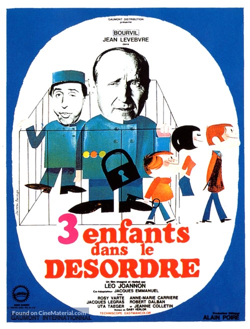 Trois enfants... dans le d&eacute;sordre - French Movie Poster