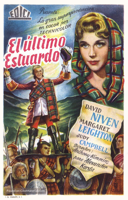 Bonnie Prince Charlie - Spanish Movie Poster