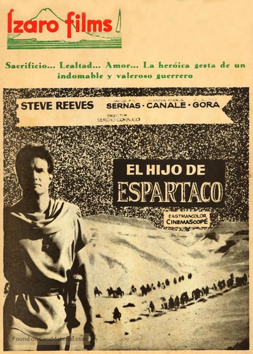 Il figlio di Spartacus - Spanish Movie Poster