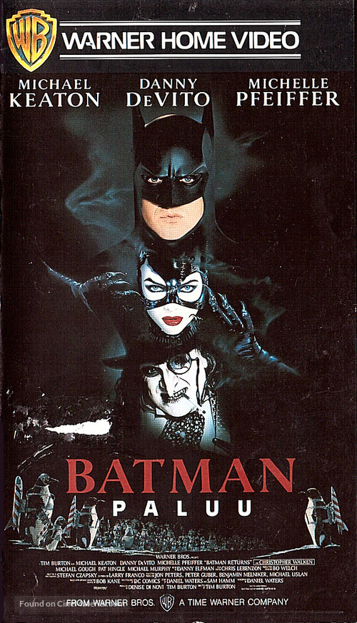 Batman Returns - Finnish VHS movie cover
