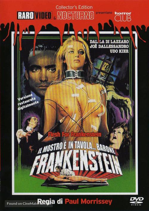 Flesh for Frankenstein - Italian DVD movie cover