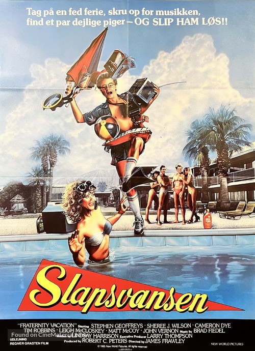 Fraternity Vacation - Danish Movie Poster