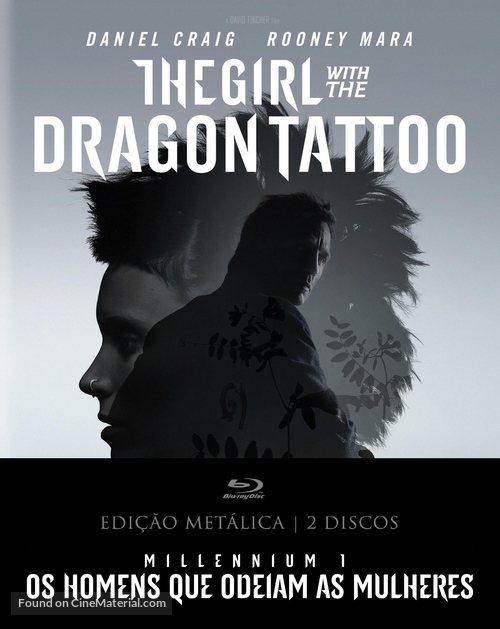 The Girl with the Dragon Tattoo - Portuguese Blu-Ray movie cover