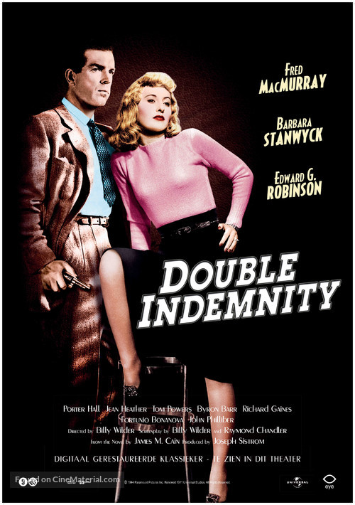 Double Indemnity - Dutch Movie Poster