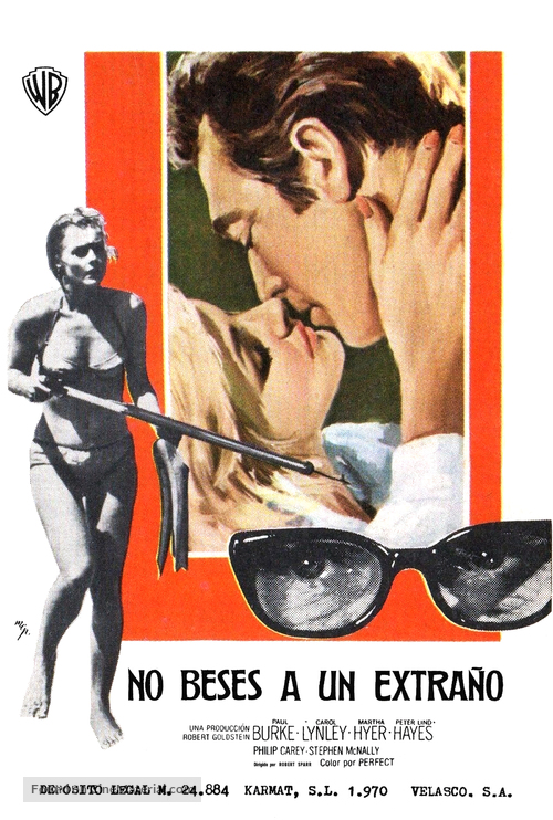 Once You Kiss a Stranger... - Spanish Movie Poster