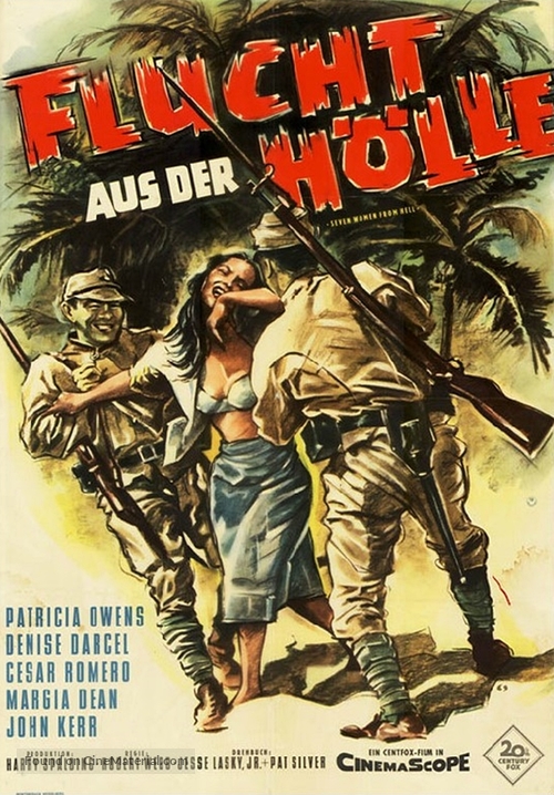 The Seven Women from Hell - German Movie Poster