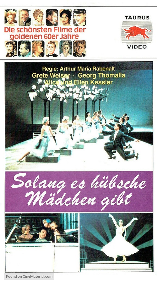 Solang&#039; es h&uuml;bsche M&auml;dchen gibt - German VHS movie cover