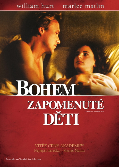 Children of a Lesser God - Czech DVD movie cover
