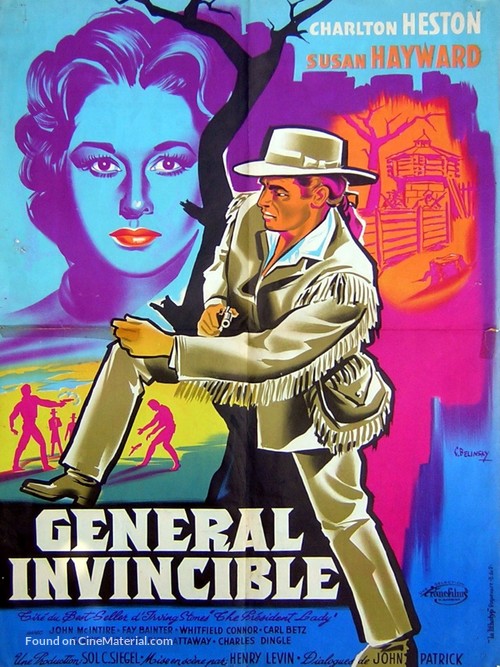 The President&#039;s Lady - French Movie Poster