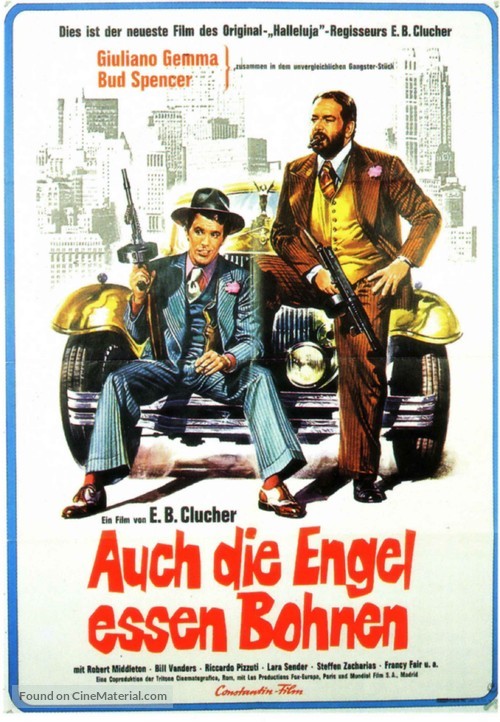 Anche Gli Angeli Mangiano Fagioli - German Movie Poster