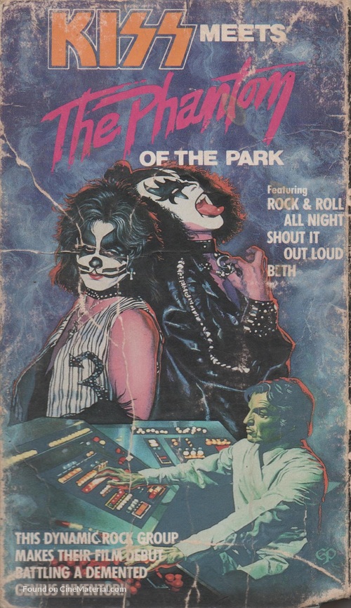 KISS Meets the Phantom of the Park - VHS movie cover