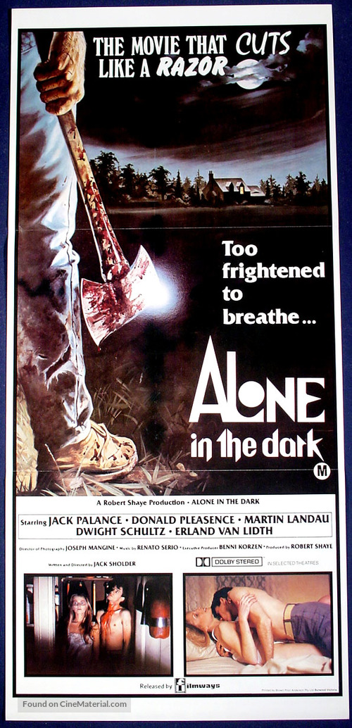 Alone in the Dark - Australian Movie Poster