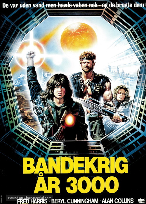 Exterminators of the Year 3000 - Danish Movie Poster