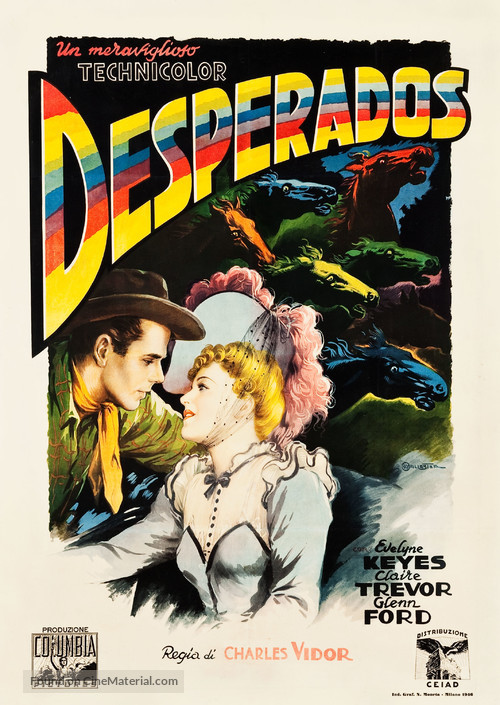 The Desperadoes - Italian Movie Poster