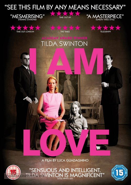 Io sono l&#039;amore - British DVD movie cover