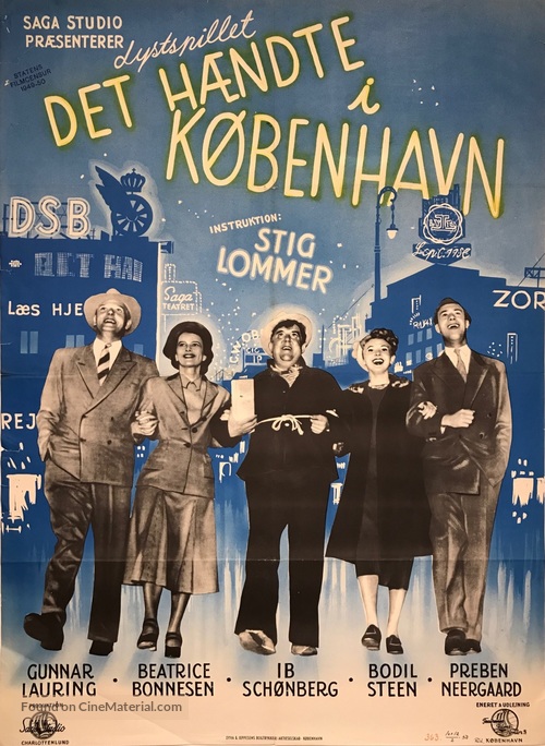 Det h&aelig;ndte i K&oslash;benhavn - Danish Movie Poster