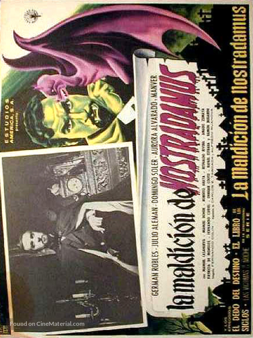 Maldici&oacute;n de Nostradamus, La - Mexican Movie Poster