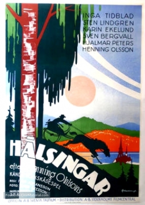 H&auml;lsingar - Swedish Movie Poster