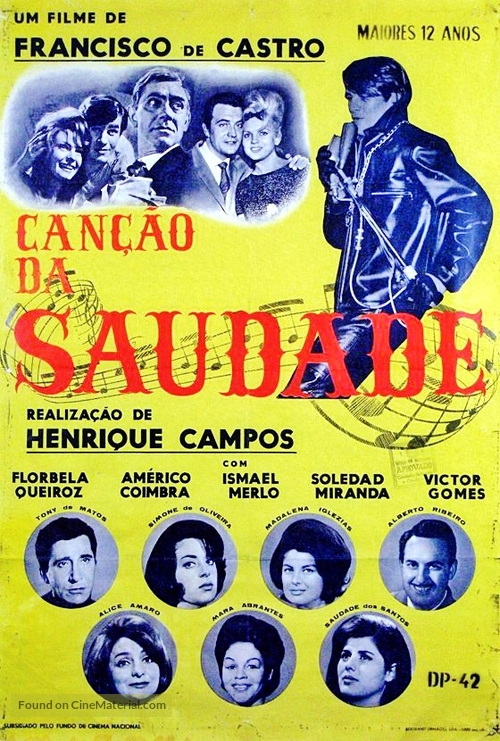 A Can&ccedil;&atilde;o da Saudade - Portuguese Movie Poster