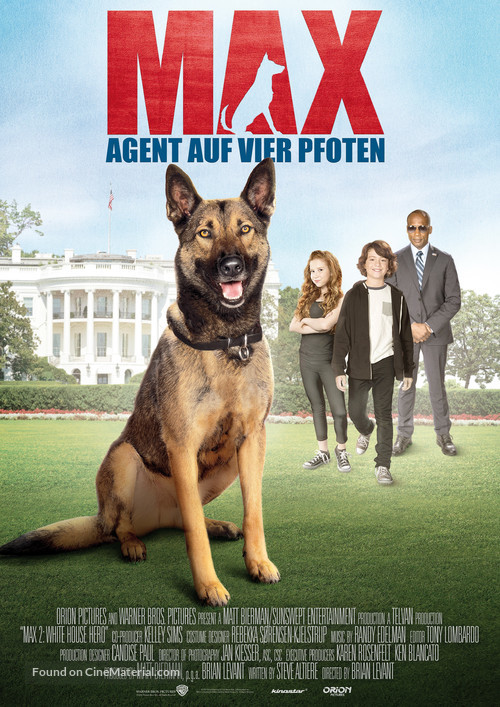 Max 2: White House Hero - German Movie Poster