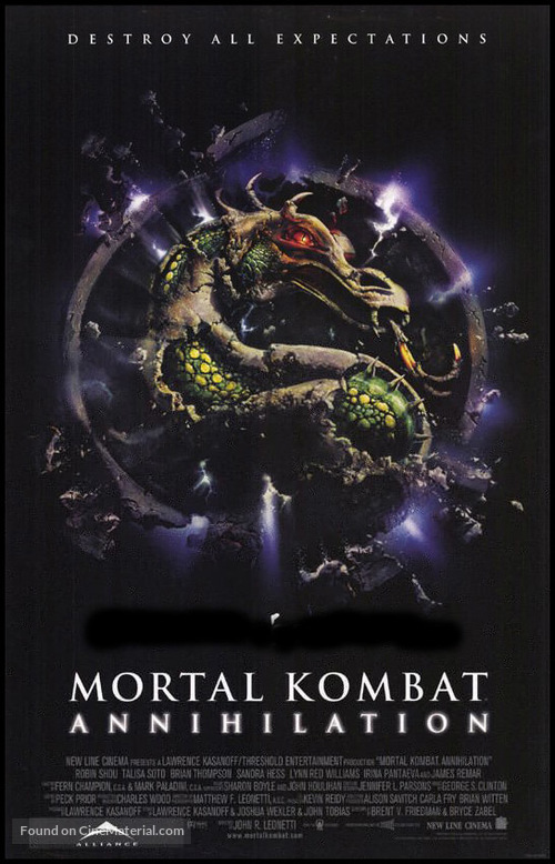 Mortal Kombat: Annihilation - Canadian Movie Poster