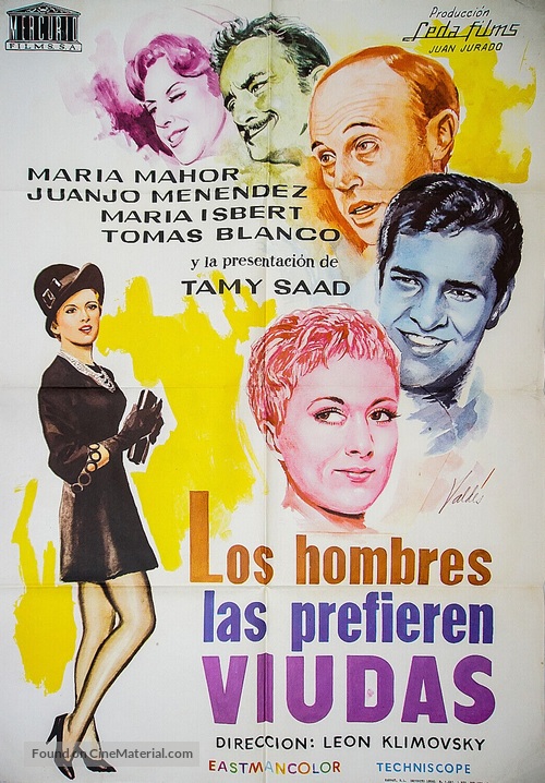 Los hombres las prefieren viudas - Spanish Movie Poster