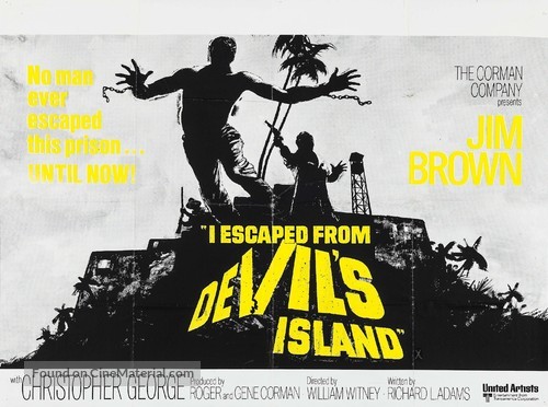 I Escaped from Devil&#039;s Island - British Movie Poster
