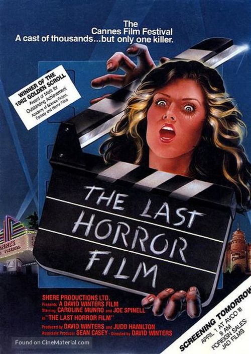 The Last Horror Film - French Movie Poster