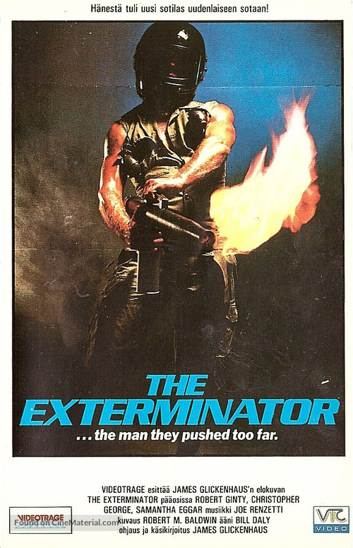 The Exterminator - Finnish VHS movie cover