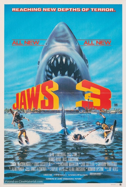 Jaws 3D - Australian Movie Poster