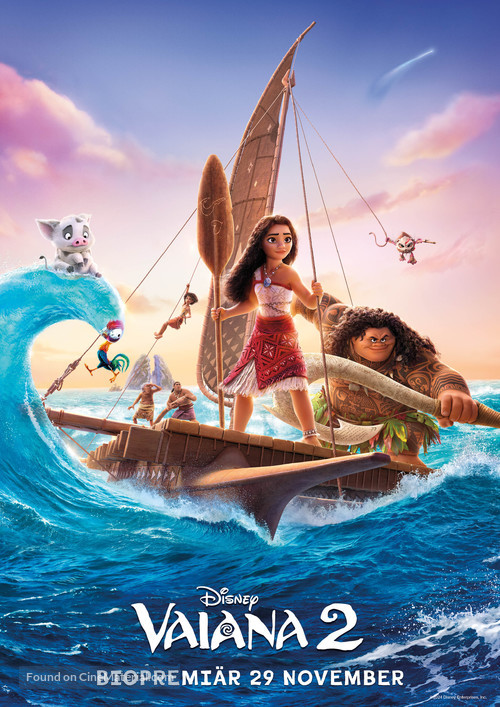 Moana 2 - Swedish Movie Poster