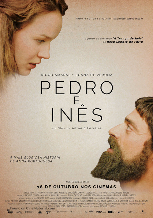 Pedro e In&ecirc;s - Portuguese Movie Poster