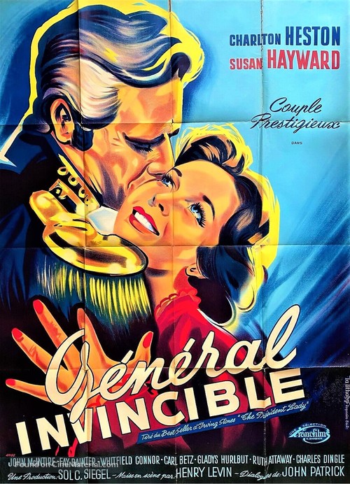 The President&#039;s Lady - French Movie Poster