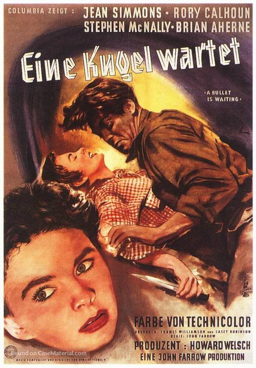 A Bullet Is Waiting - German Movie Poster