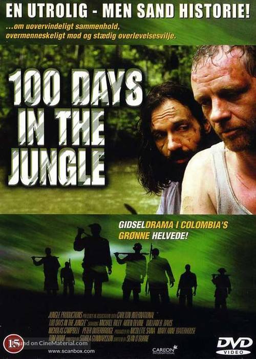 100 Days In The Jungle - Danish poster